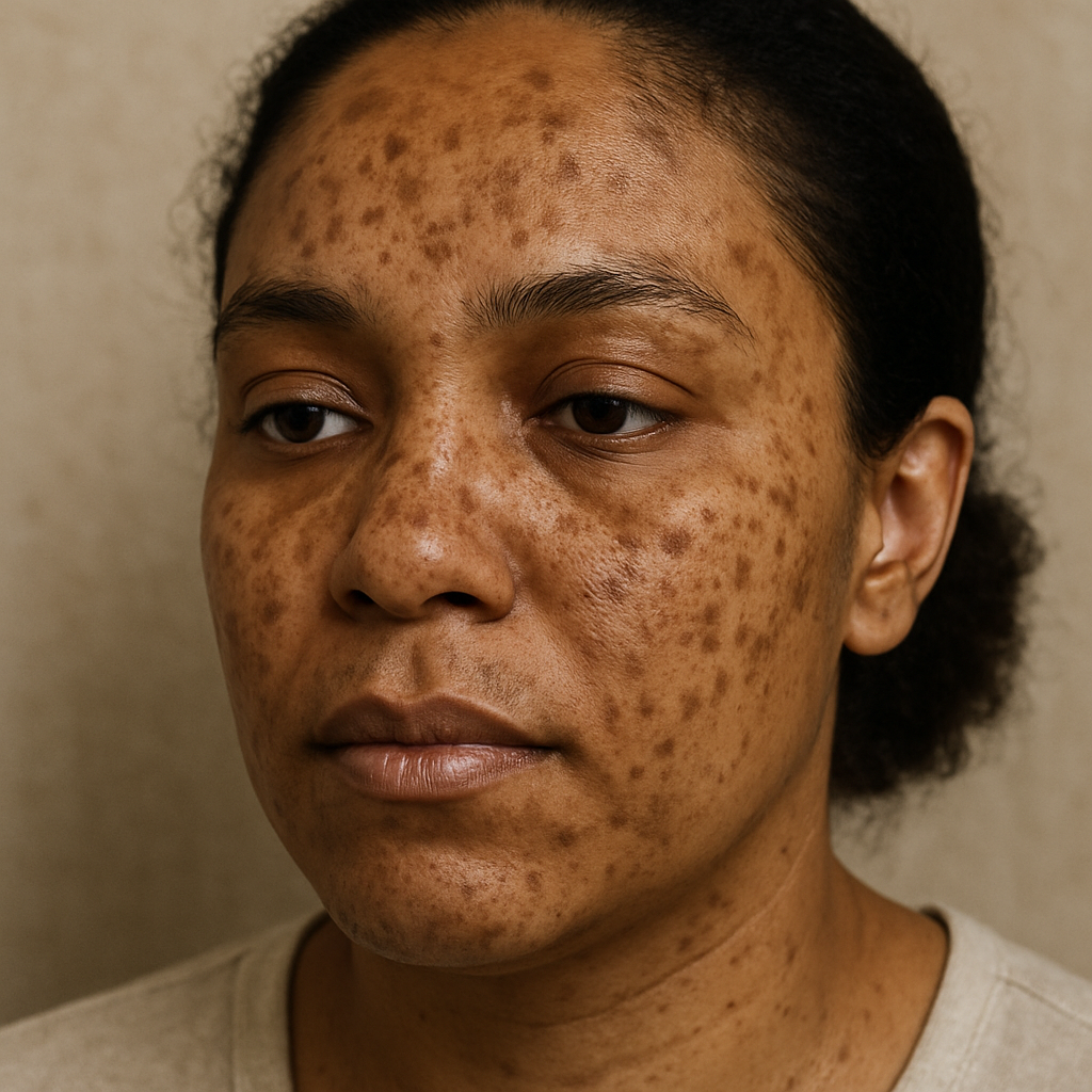 Skin with hyperpigmentation