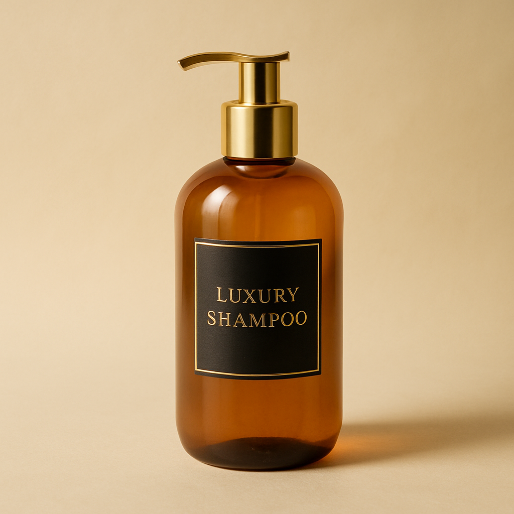 Luxury shampoo bottle