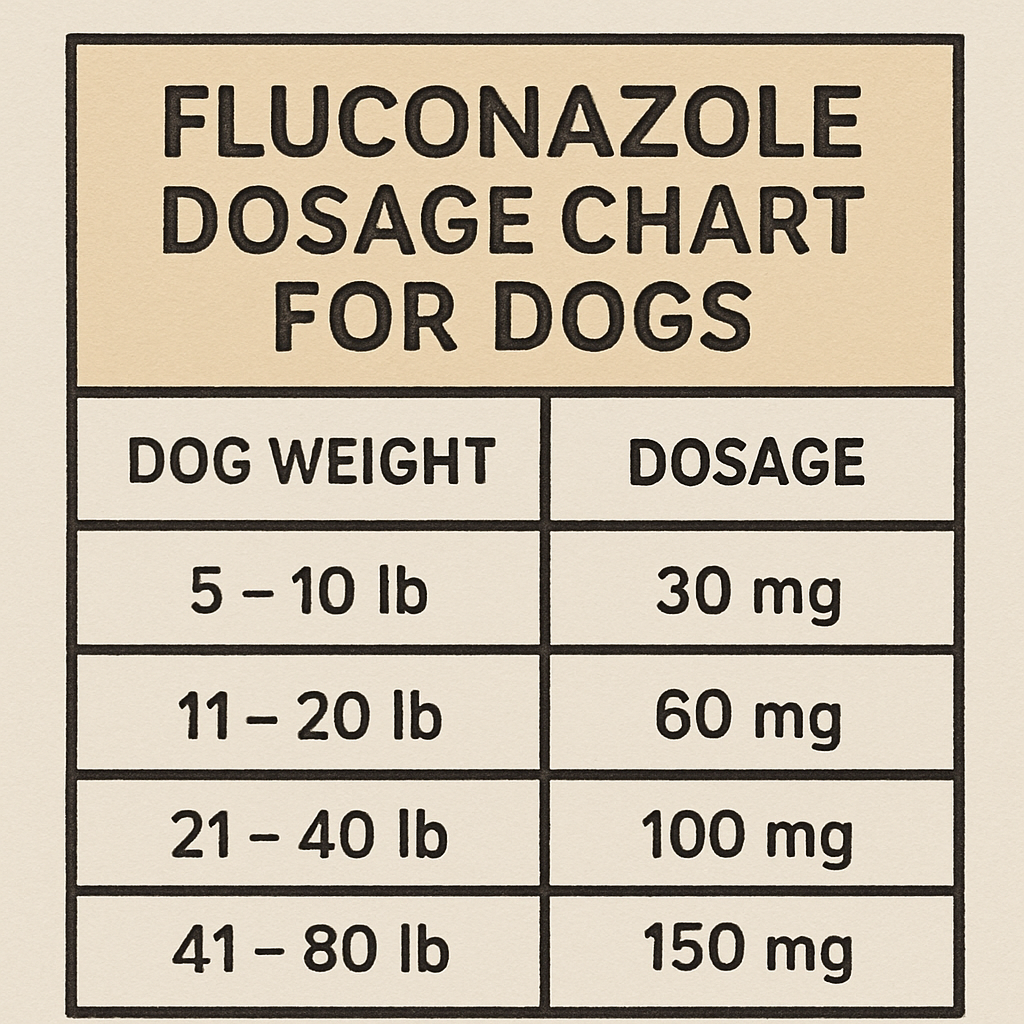 Fluconazole dosage chart for dogs by weight