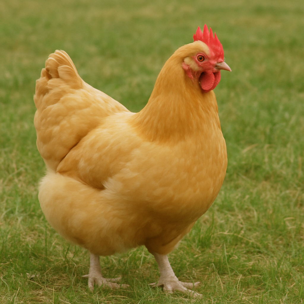 Buff Orpington Chicken in a Field