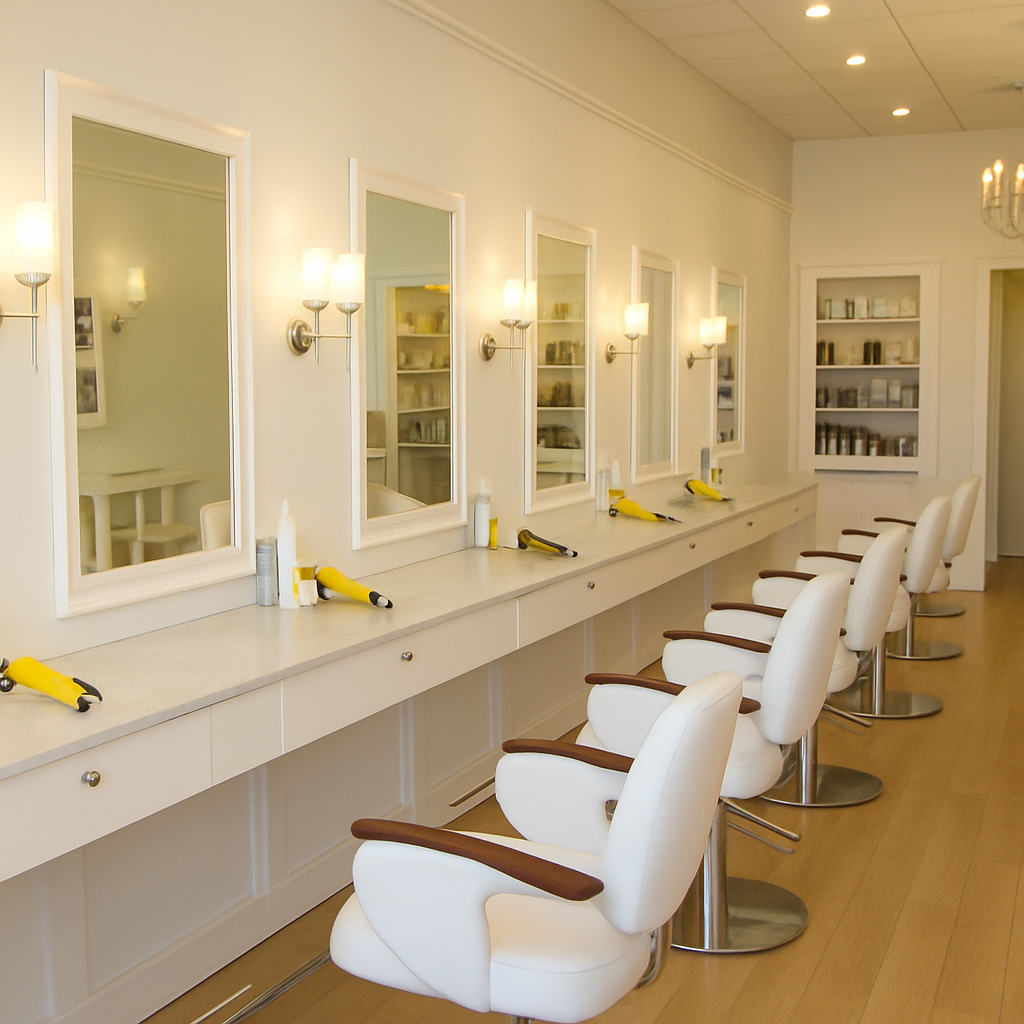 Drybar interior with styling stations