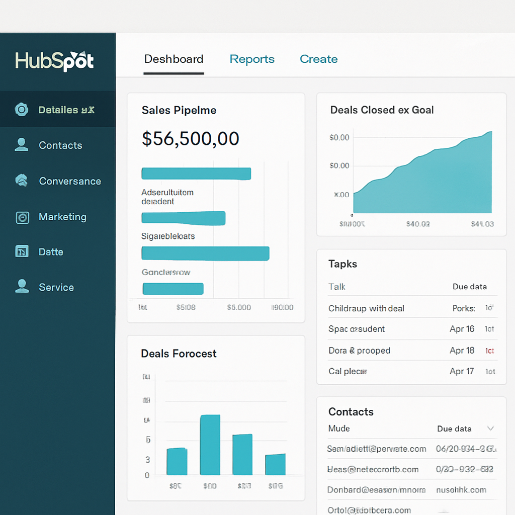 HubSpot CRM dashboard interface