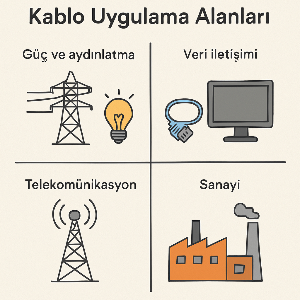Kablo uygulama alanları