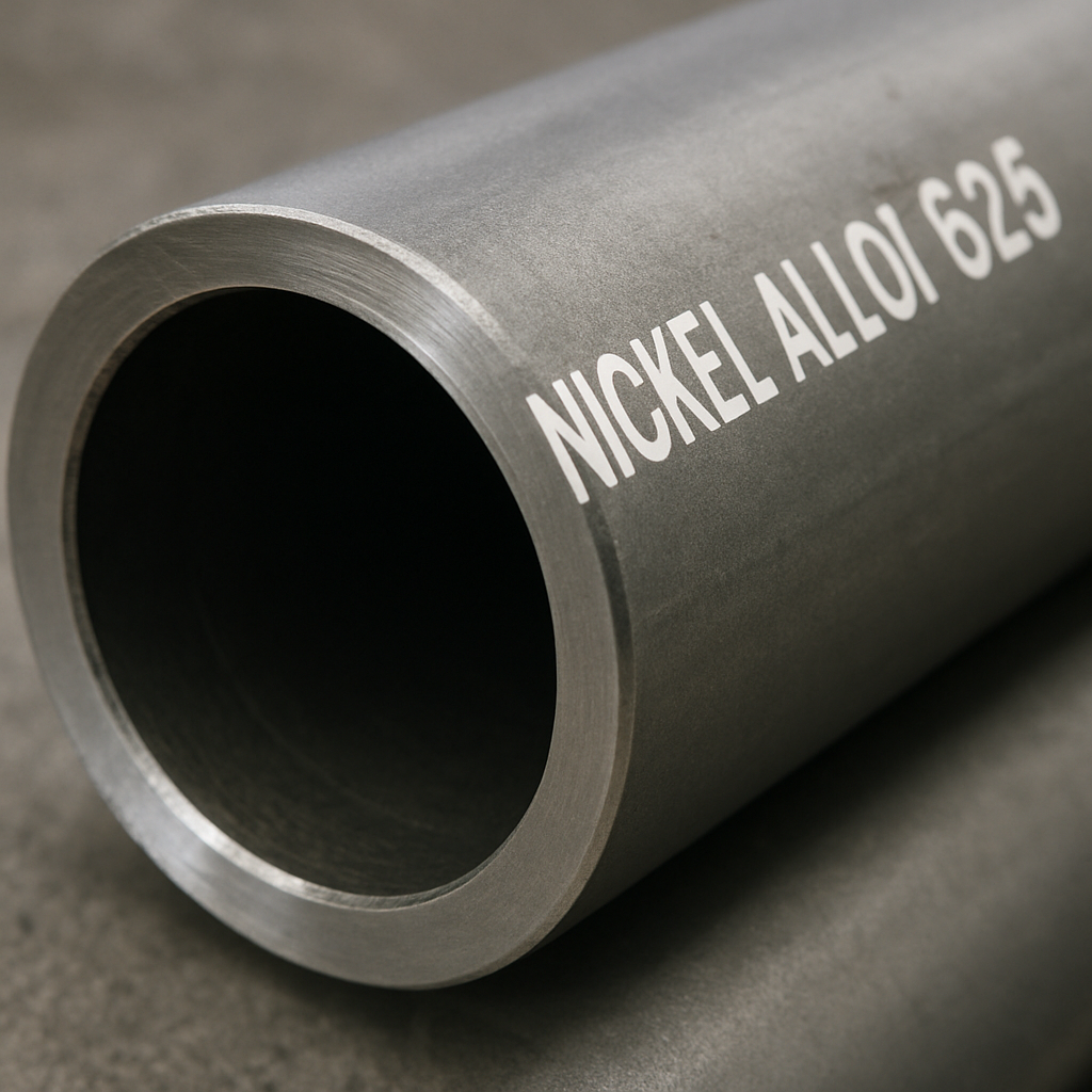 Close-up of Nickel Alloy 625 Pipe