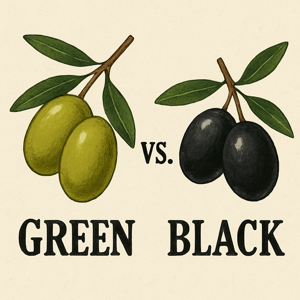 Green vs. Black Olives