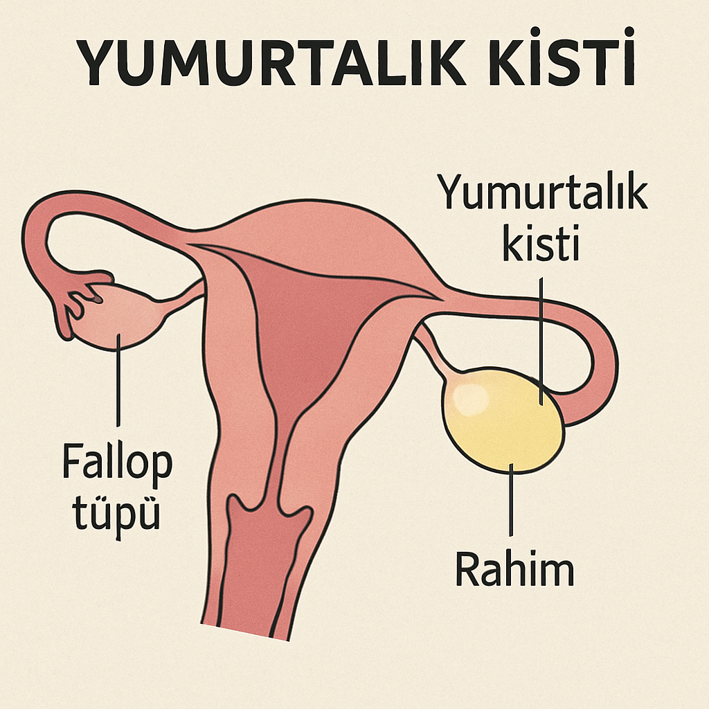 yumurtalık kisti diyagramı