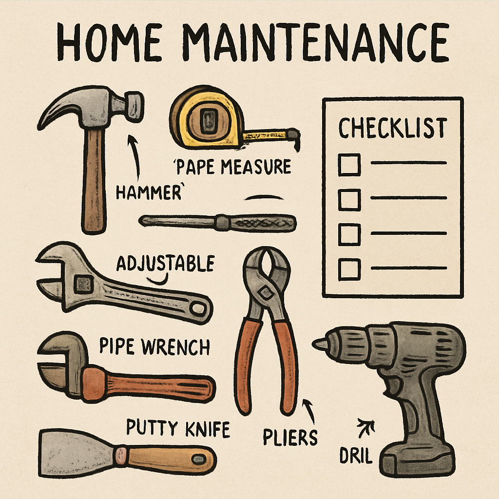 Home Maintenance Tools and Checklist