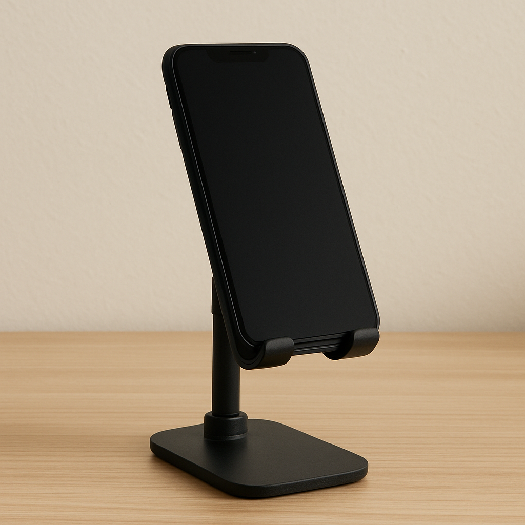 Mobile holder on desk