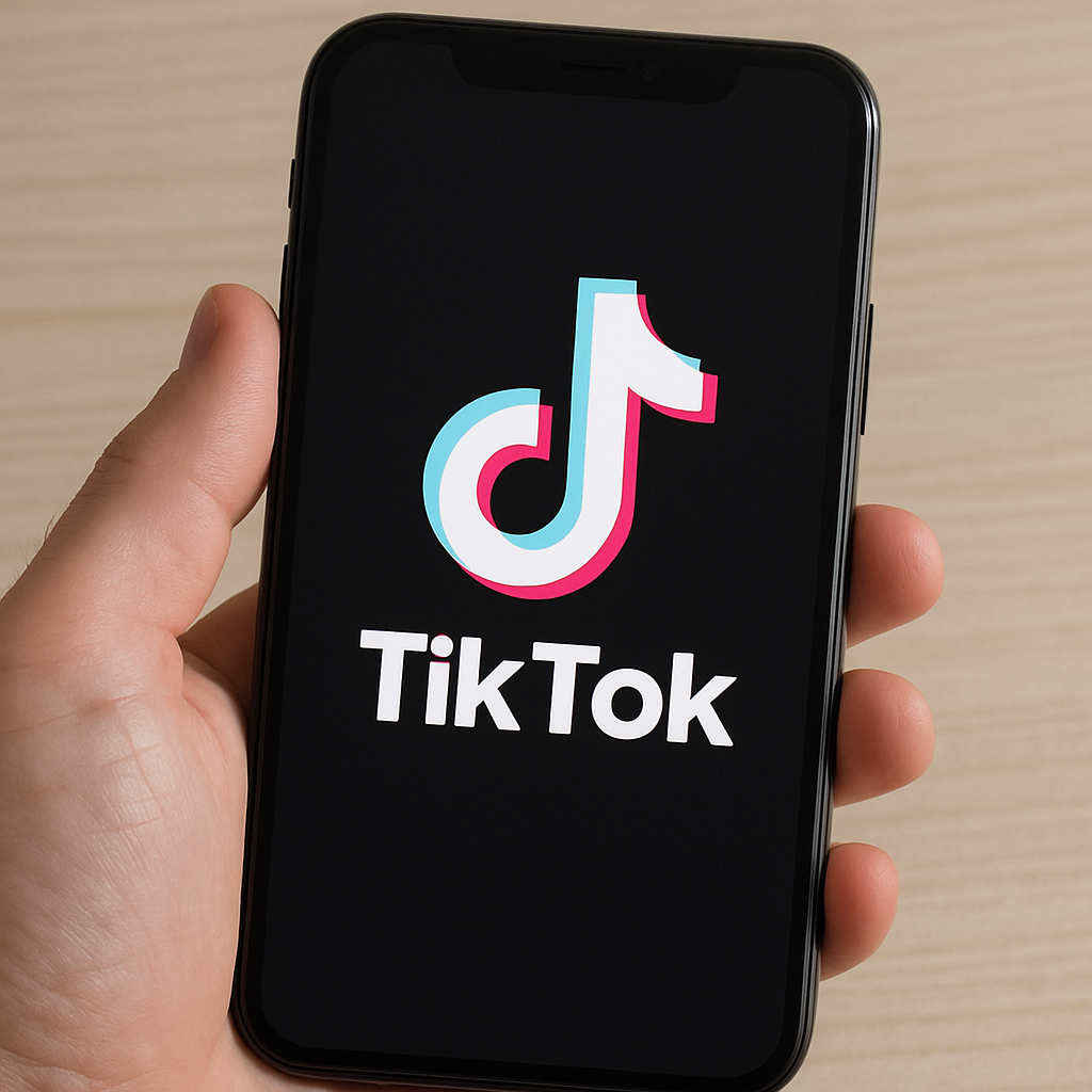 TikTok app on smartphone