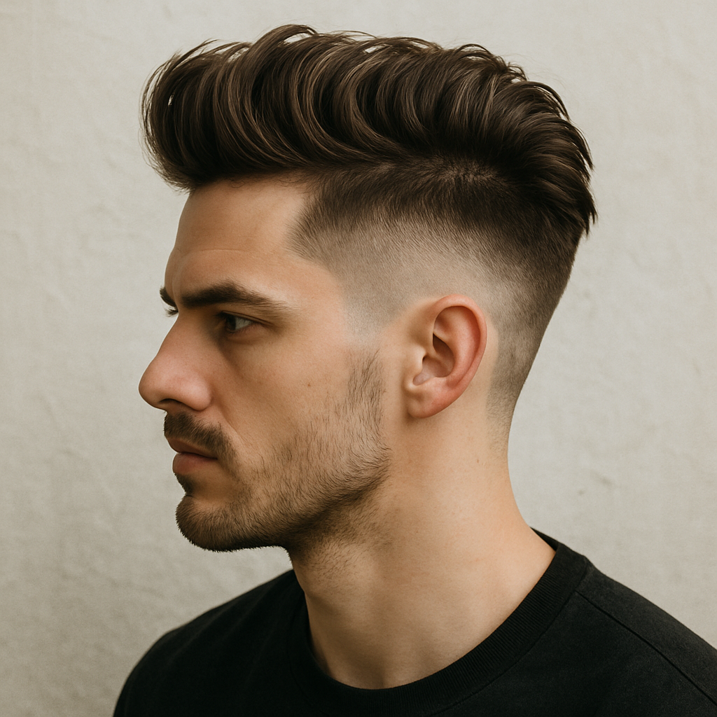 Stylish undercut hairstyle
