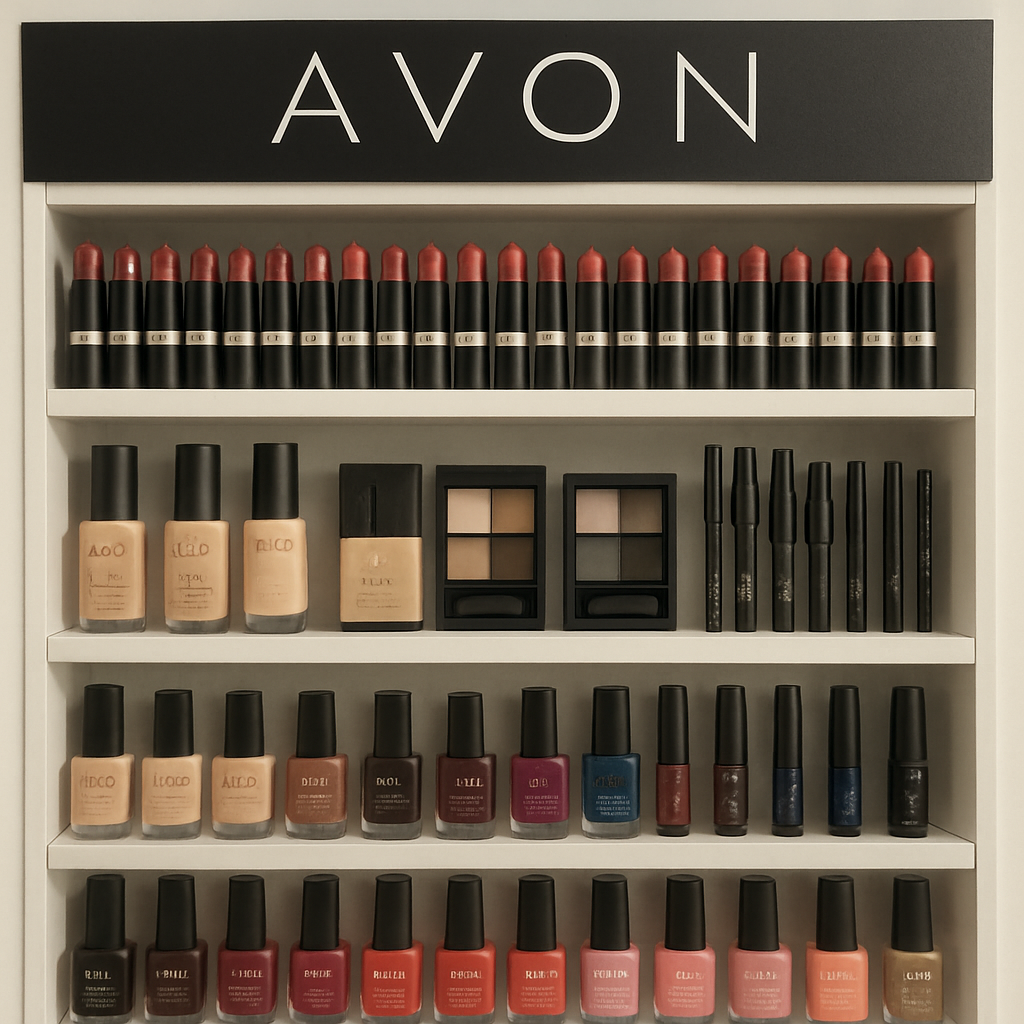 Avon makeup display