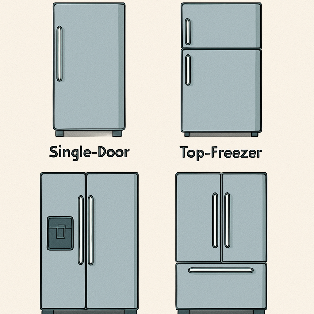 Different types of refrigerators