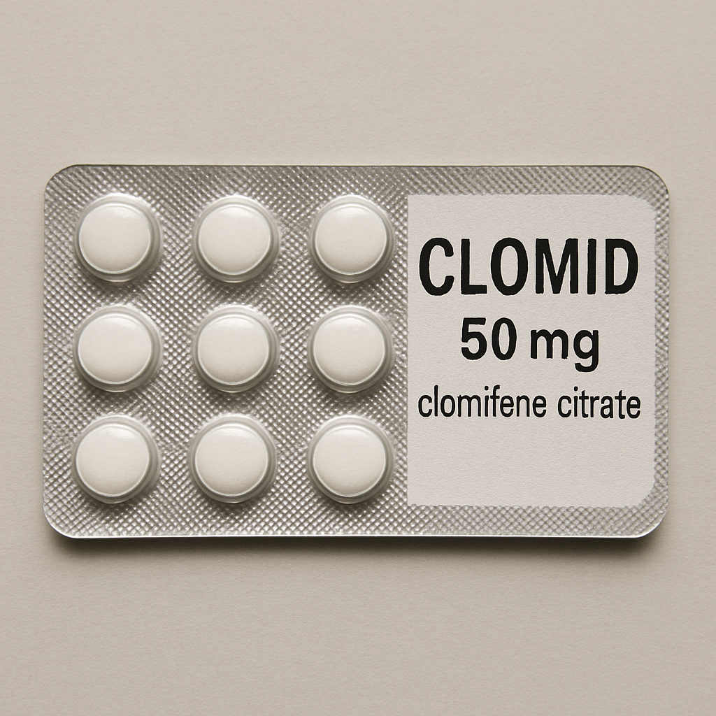 Clomid medication in blister pack