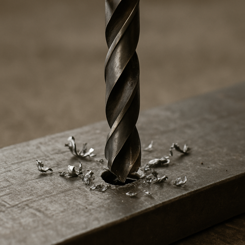 Metal drilling with HSS drill bit