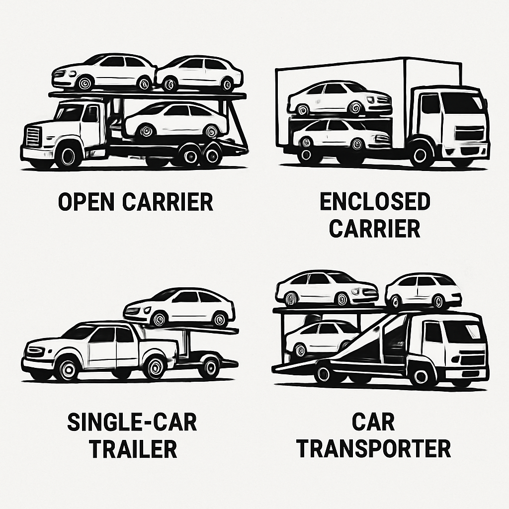 Different Types of Auto Transport Trailers | Luxury Auto Transport