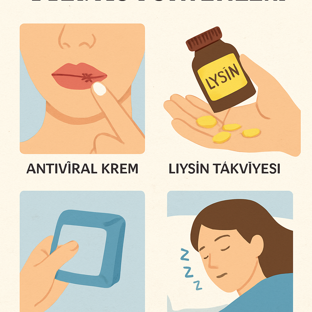 Dudak uçuğu tedavi yöntemleri