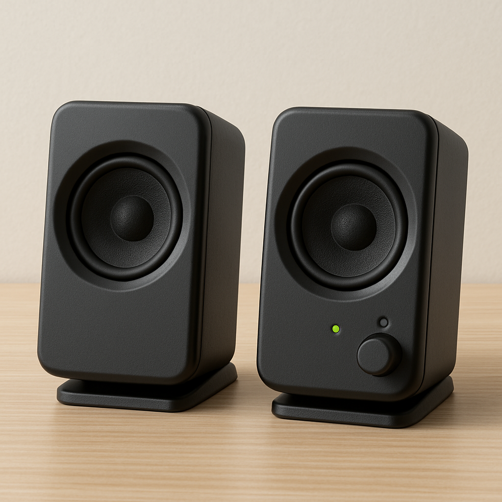 Compact computer speakers for small spaces