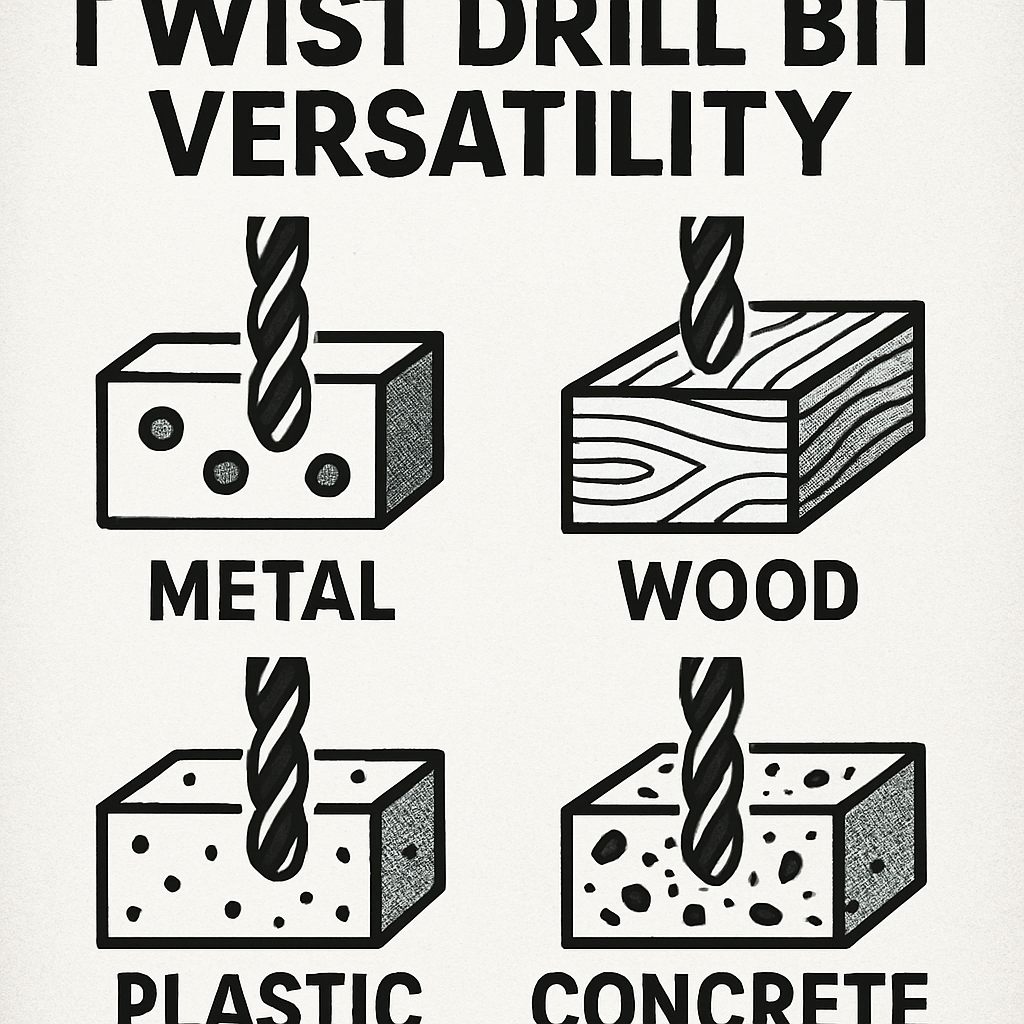 Twist drill bit versatility