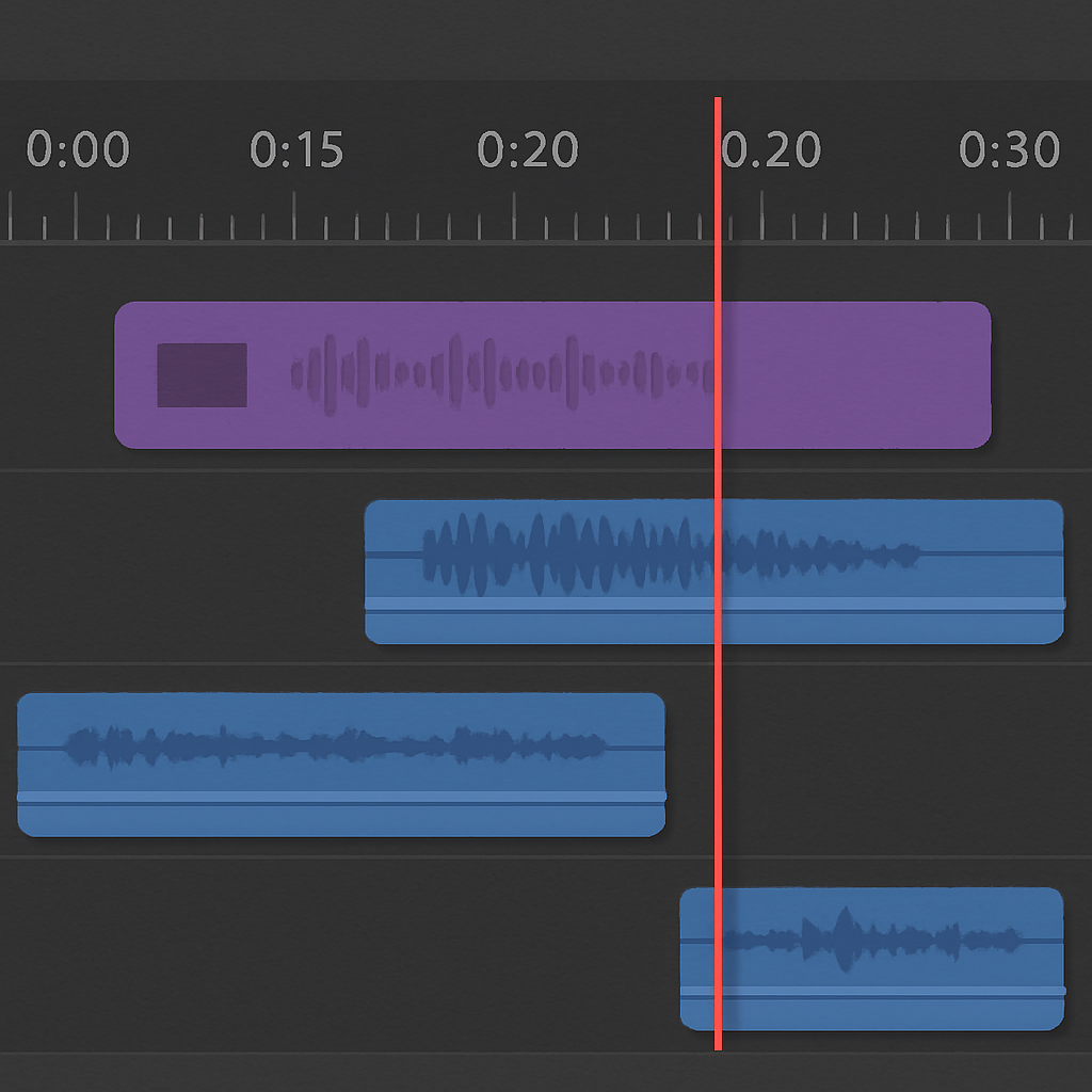 Video editing timeline
