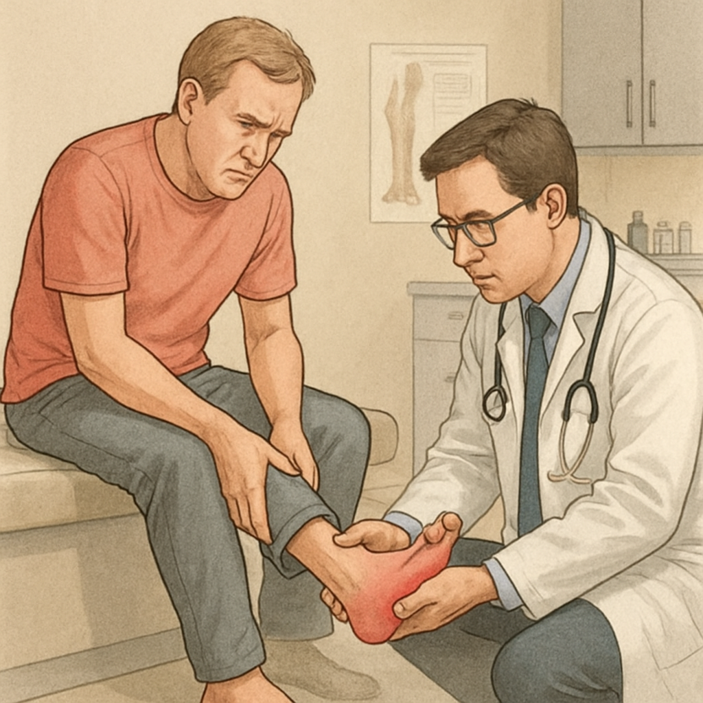 ayak uyuşması ve doktor muayenesi