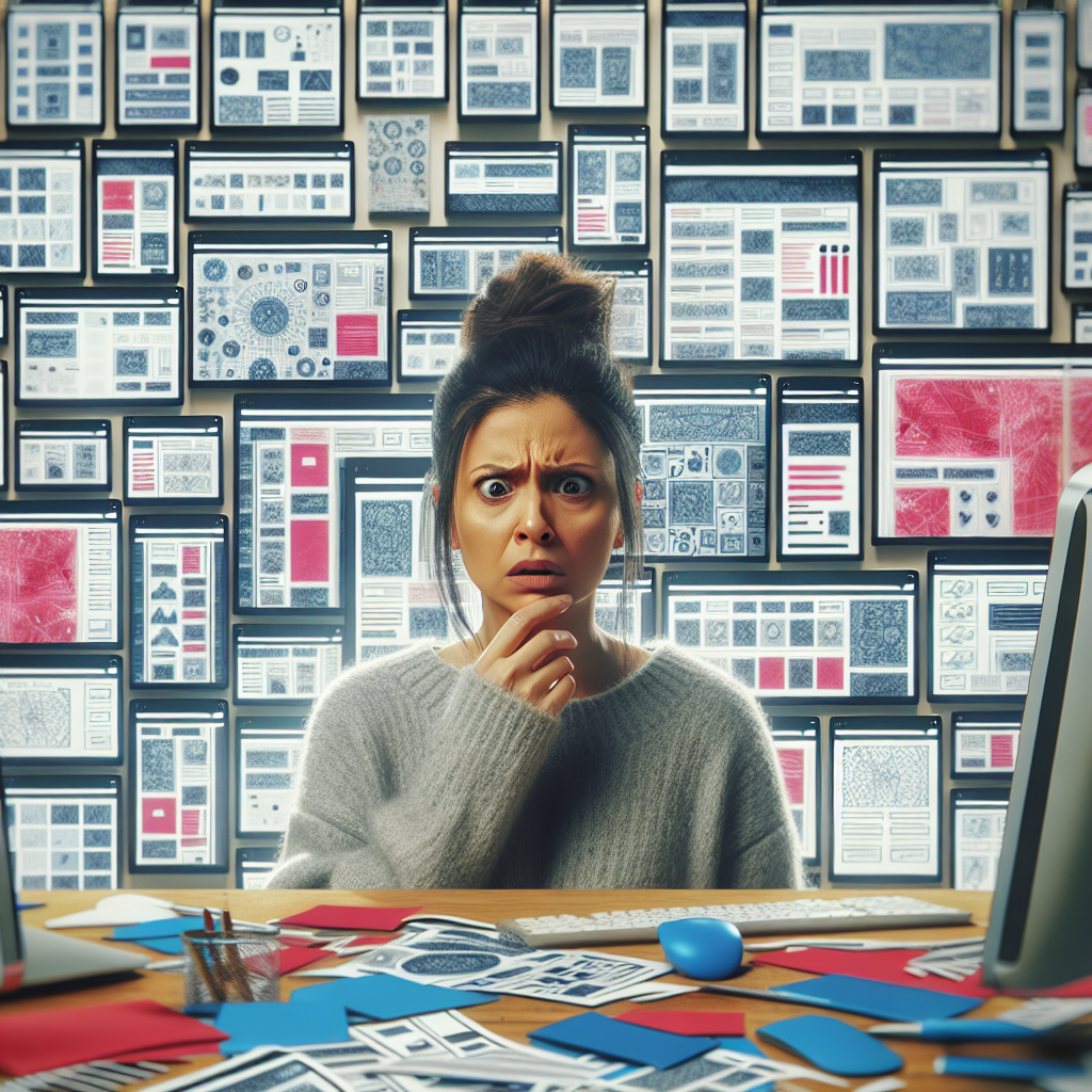 Confused business owner, trying to decide what design to chose for their website.