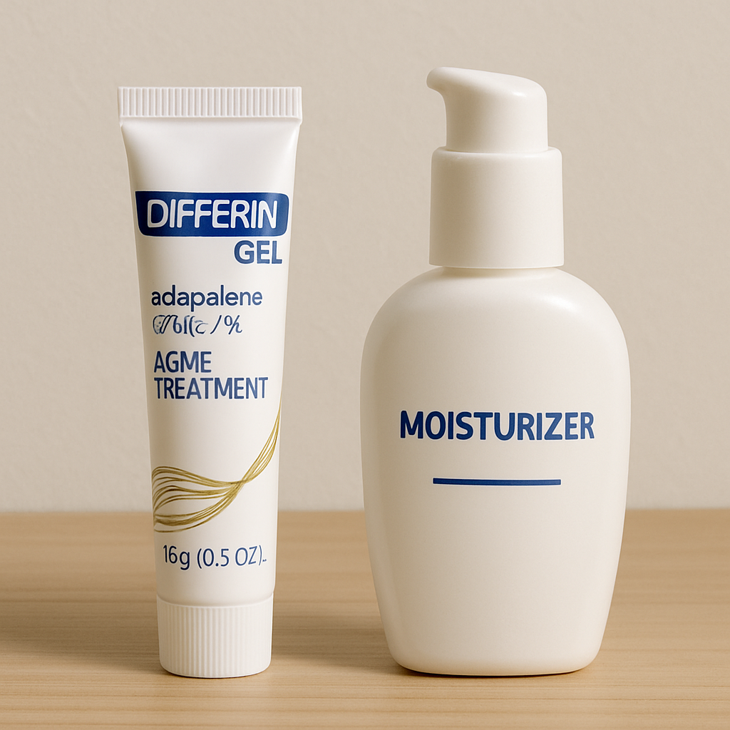 Differin and moisturizer