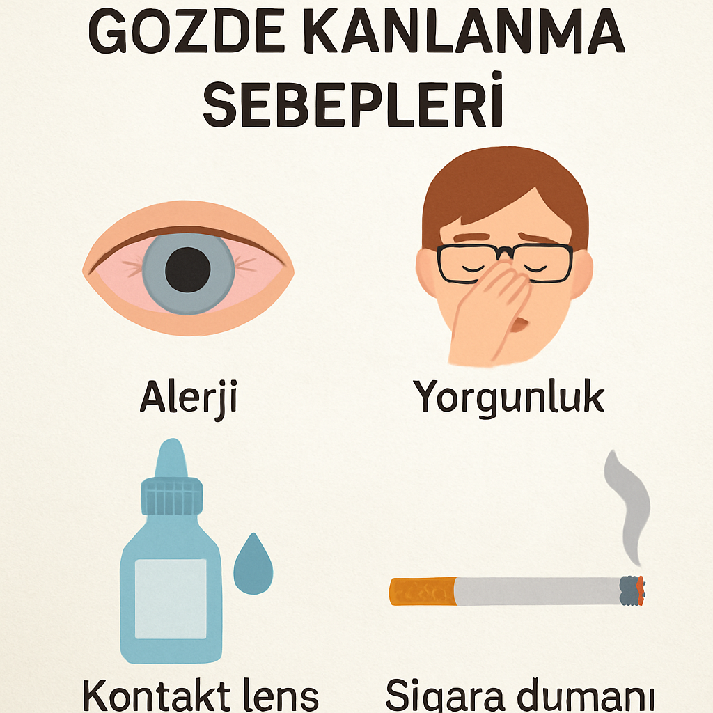 Gözde kanlanma sebepleri