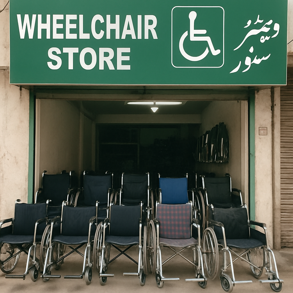 Wheelchair store in Pakistan
