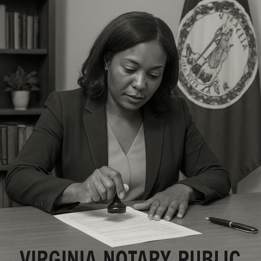 Virginia Notary Public Performing a Notarial Act