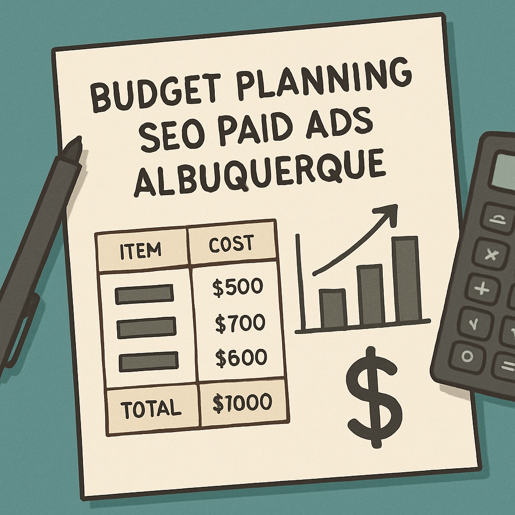 Budget planning for SEO paid ads in Albuquerque