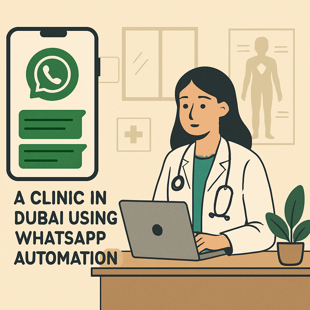 A clinic in Dubai using WhatsApp automation