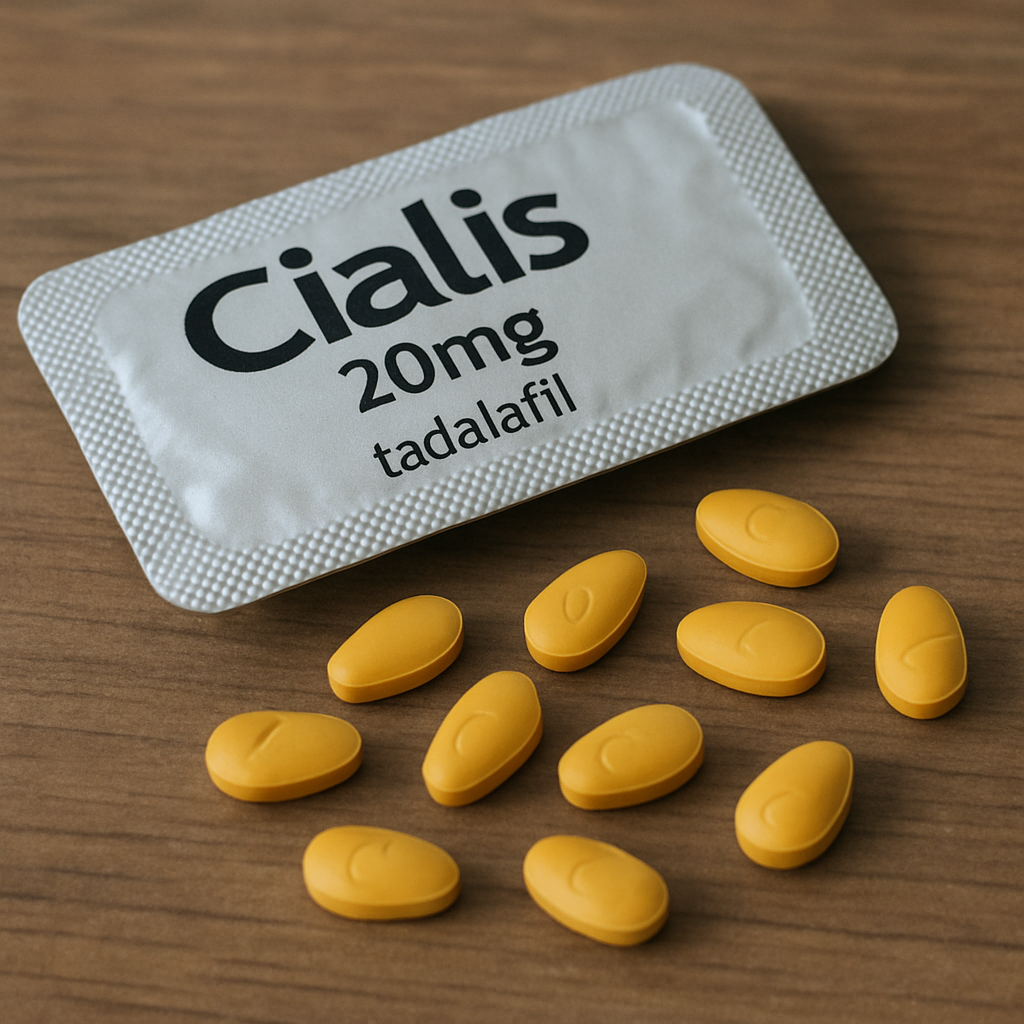 Cialis pills on a table