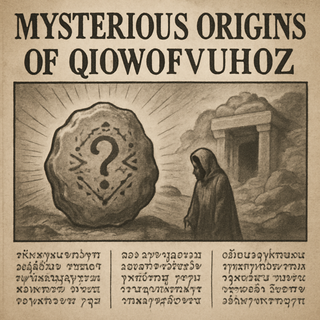 Mysterious origins of qiowofvuhoz