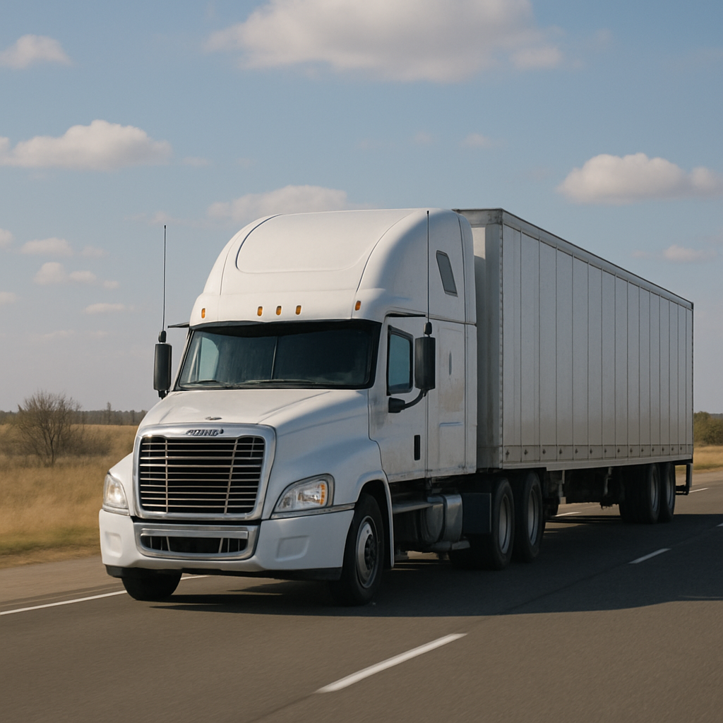 A large HR licenced truck on a road