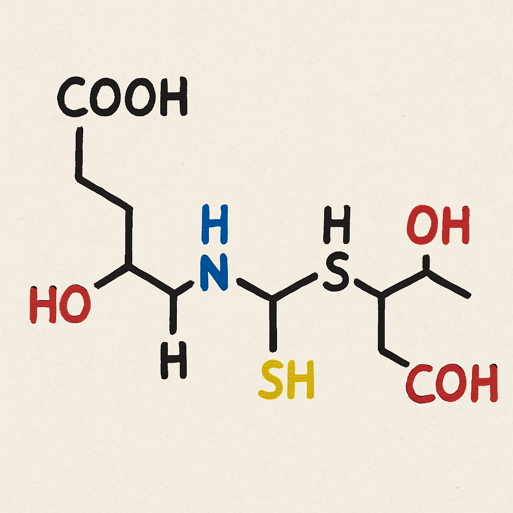 Glutathione molecule structure
