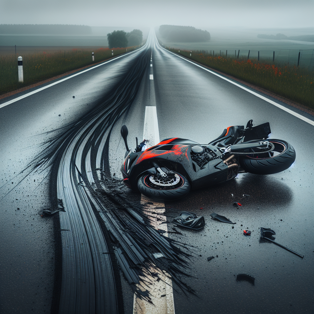 To Show an example of a motorcycle Accident