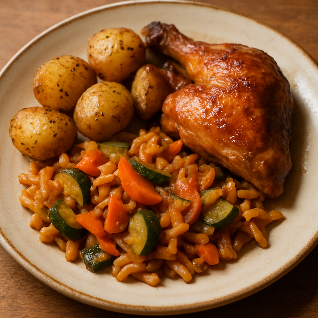 Un plat de cuisine maison savoureux