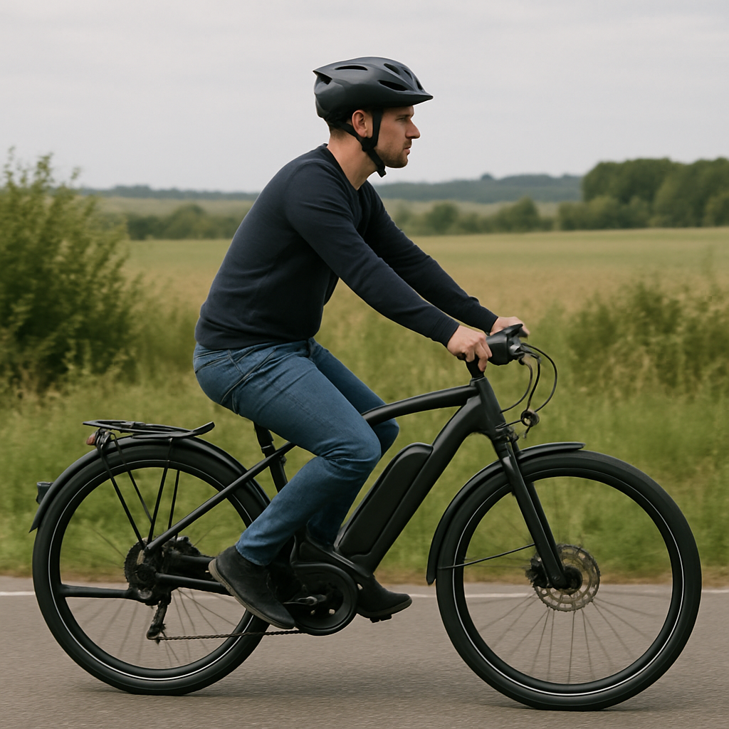 vélo électrique sur route