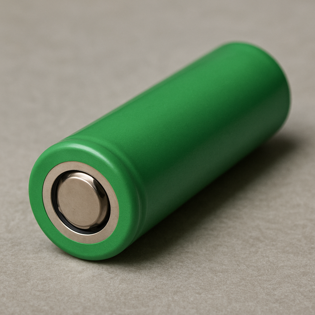 18650 lithium battery close-up