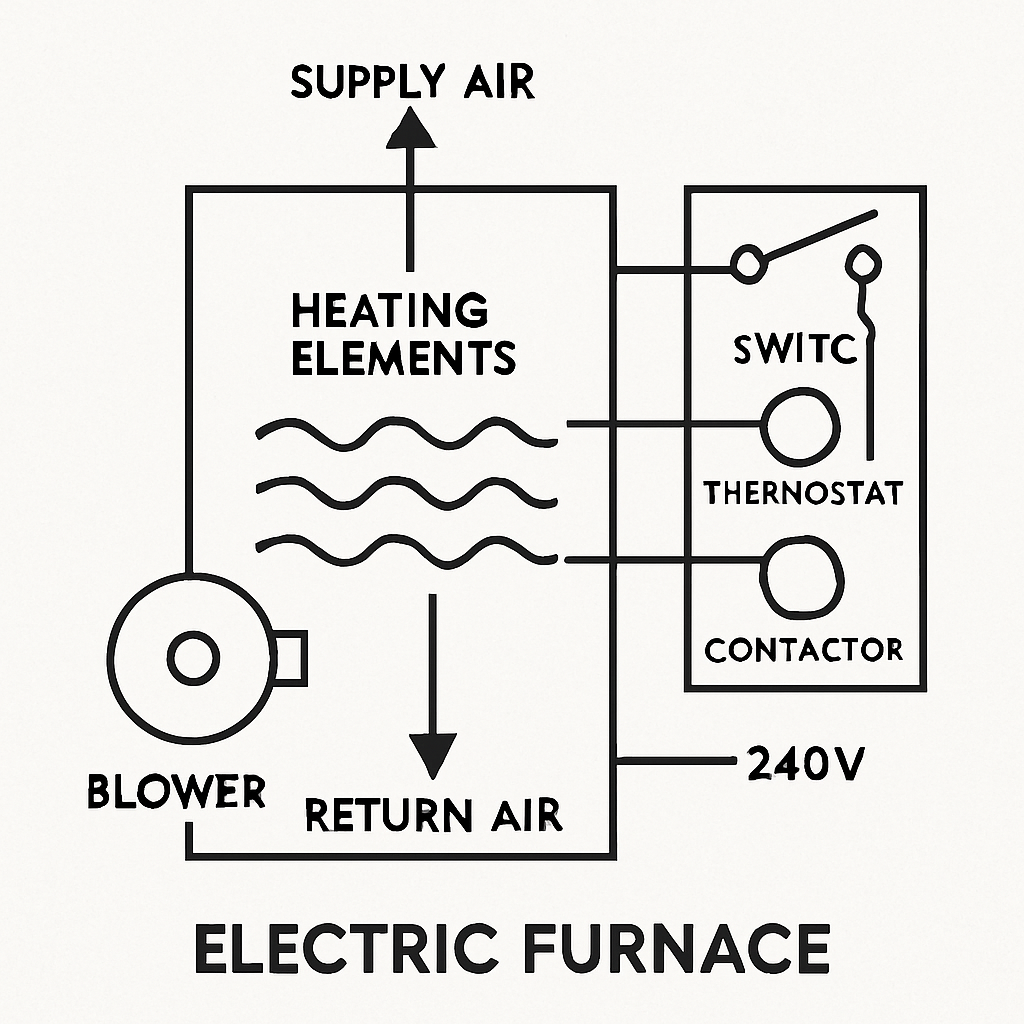 Electric furnace schematic diagram