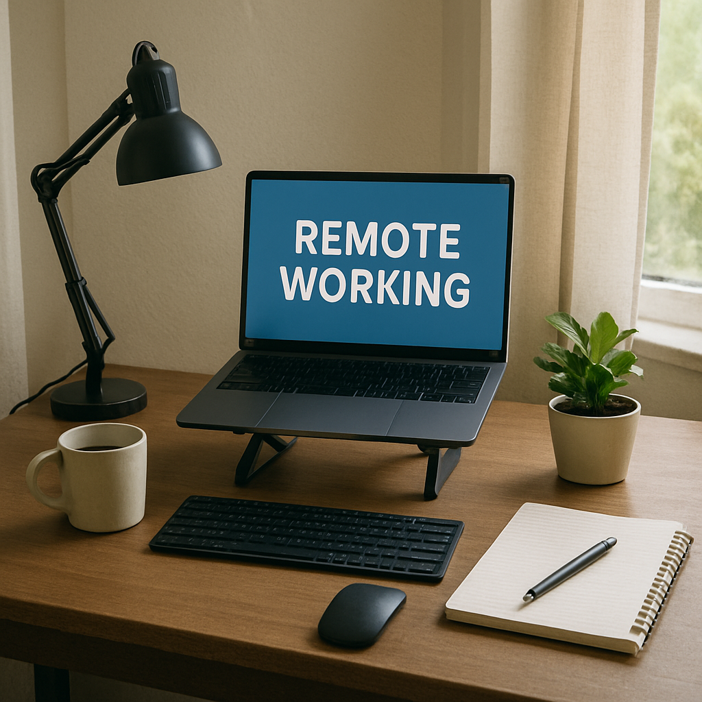 remote working desk setup