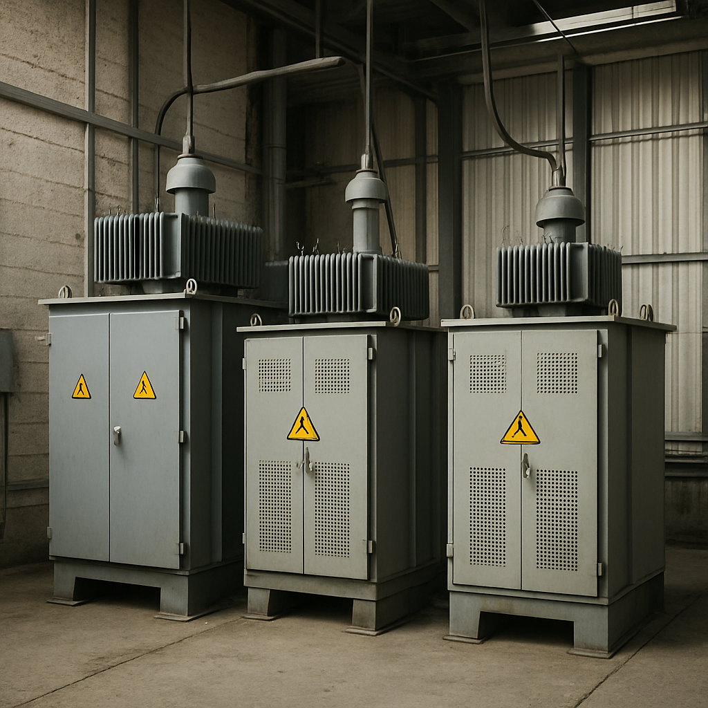 Transformer enclosures in industrial setting