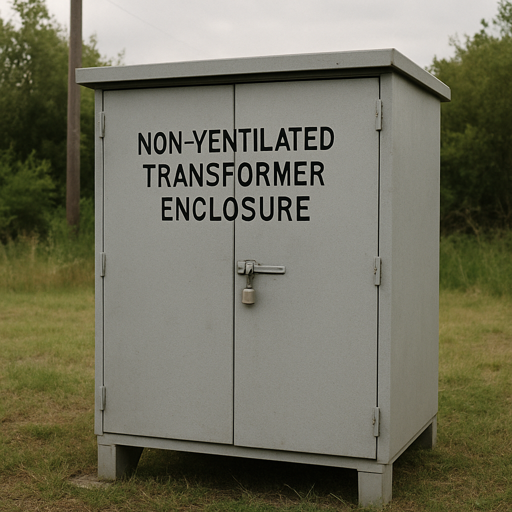 Non-ventilated transformer enclosure in outdoor environment