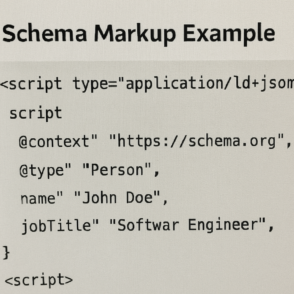 Schema Markup Example