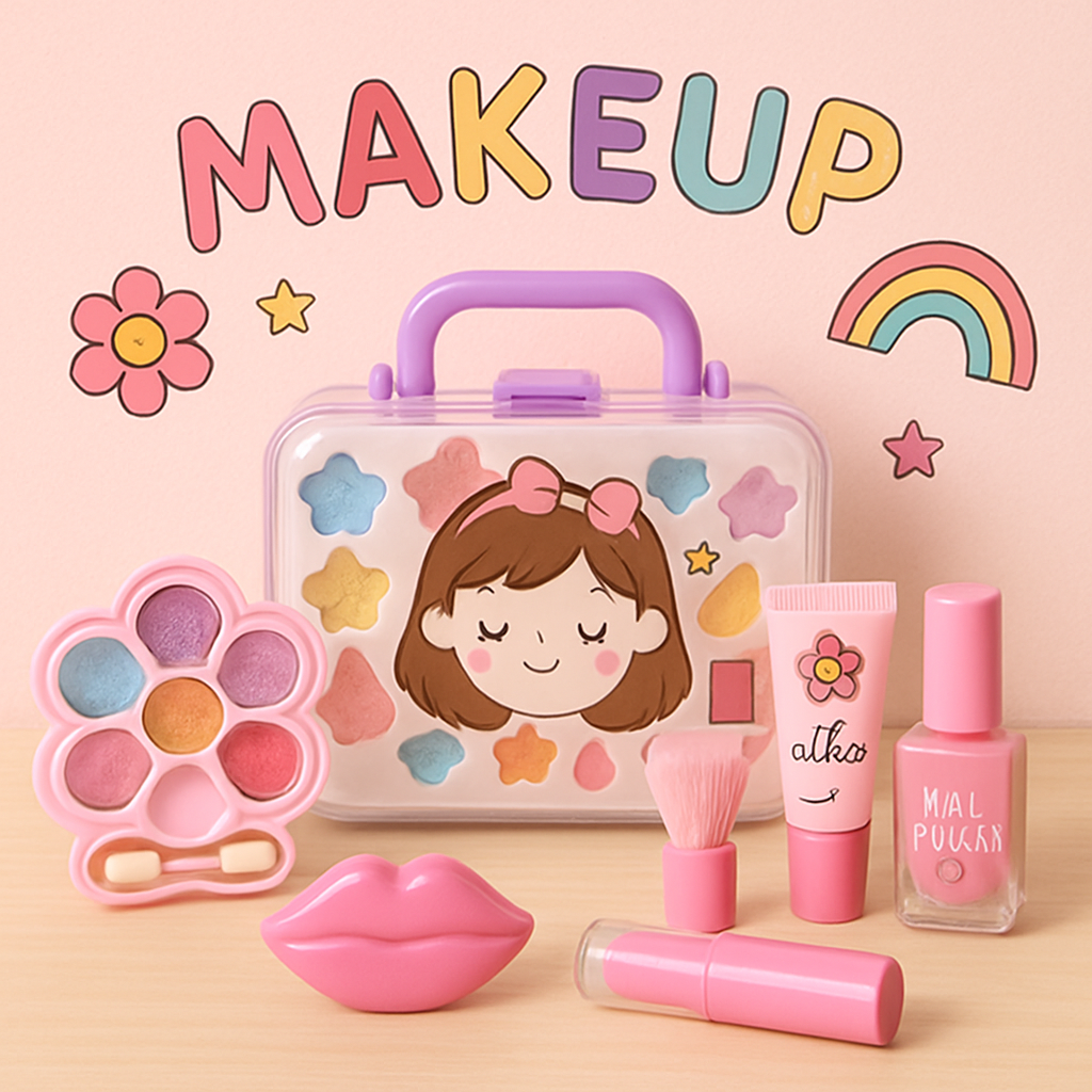 Child-friendly makeup display