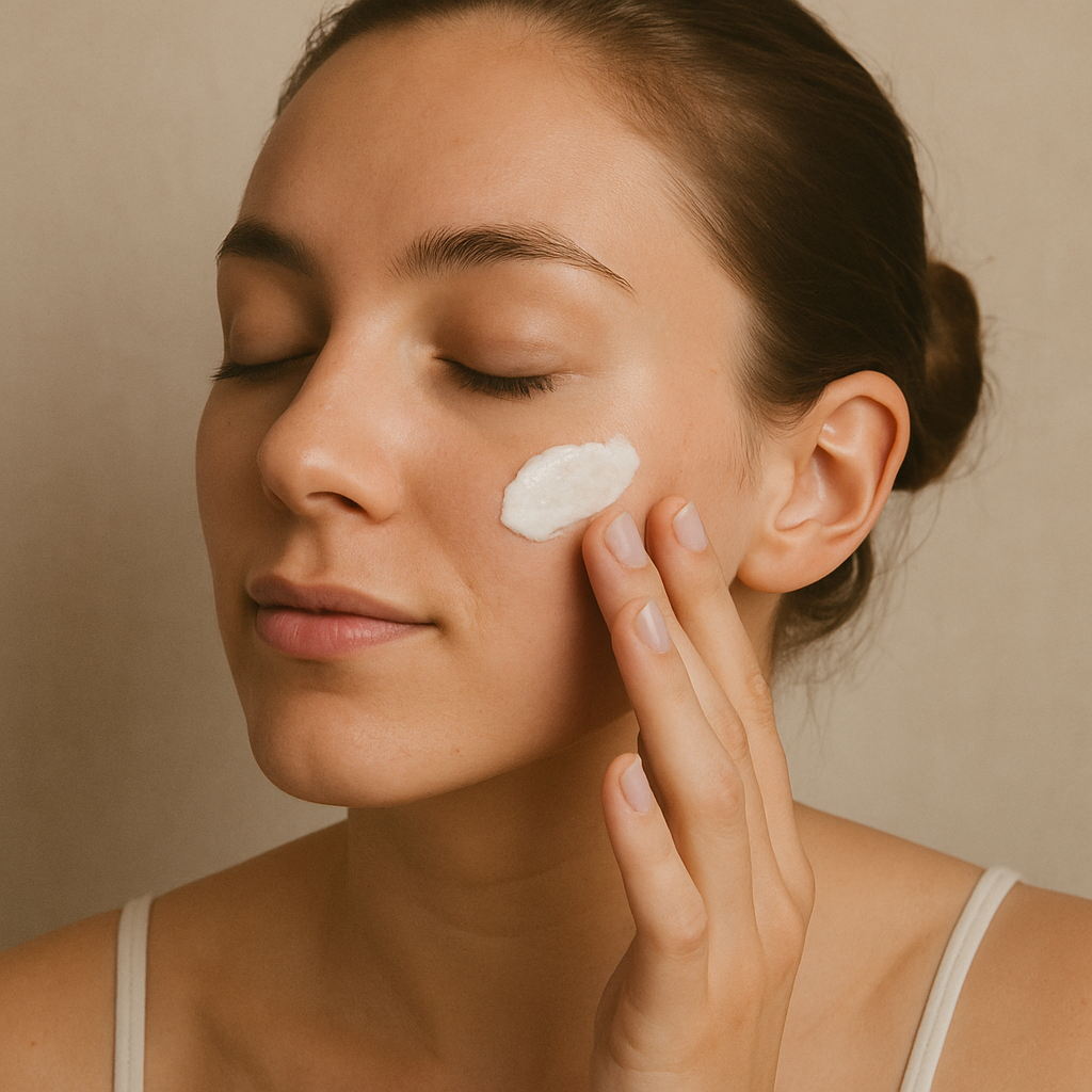 Skin care cream application