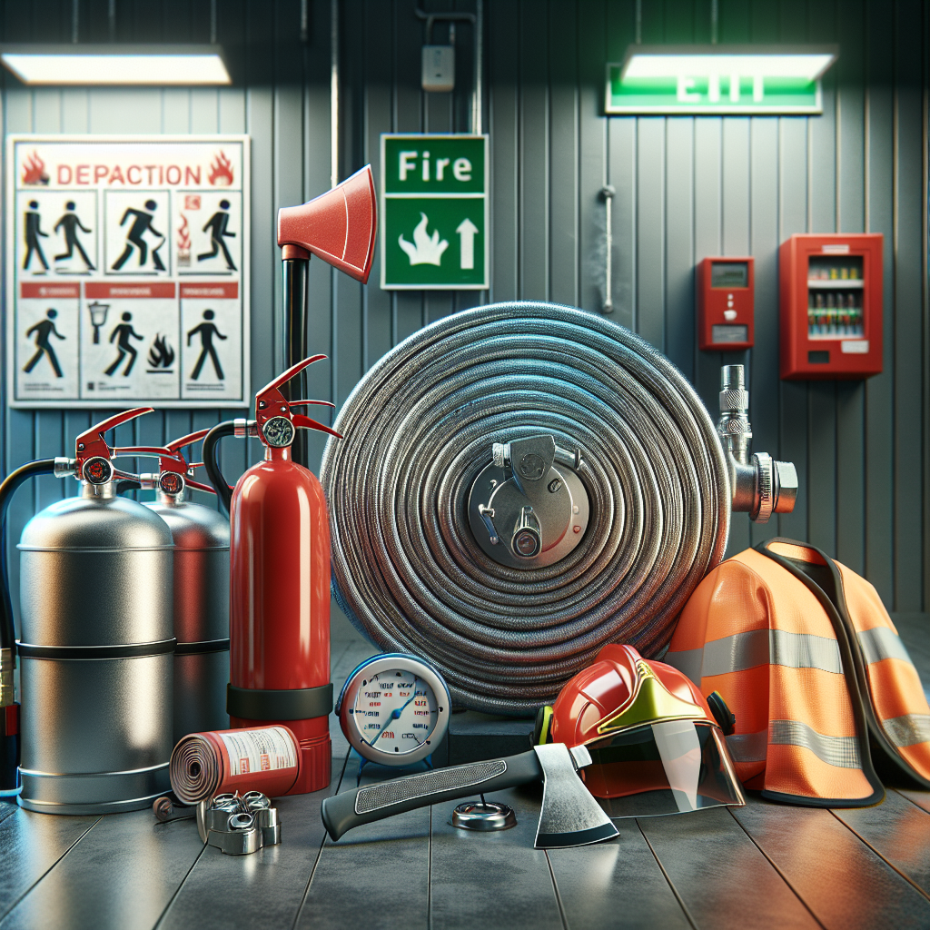 Image depicting various fire safety equipment