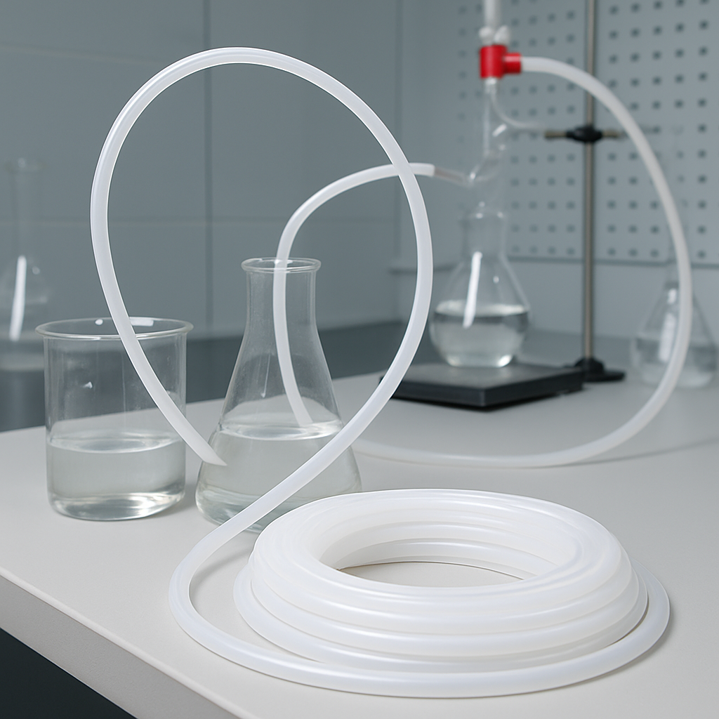 PTFE tubing in laboratory use