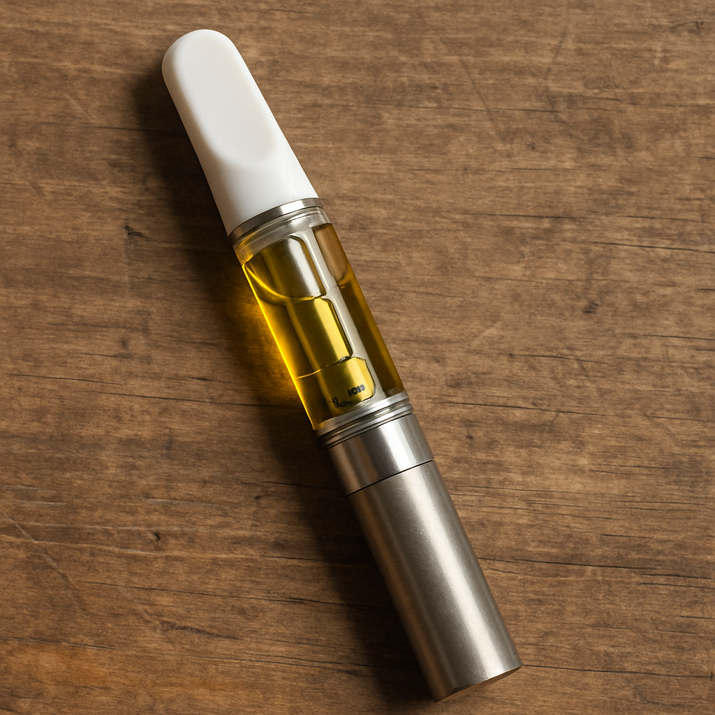 Vape pen with cannabis oil