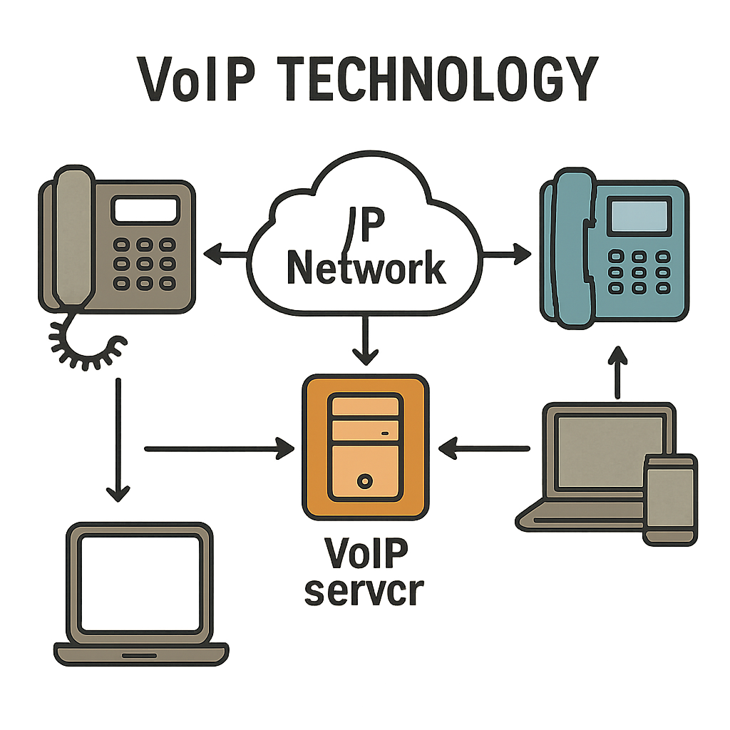 VoIP technology diagram